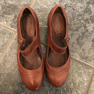 Montana brand leather Mary Jane heels